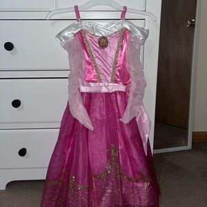 Disney Pink and Gold Aurora Princess Dress
